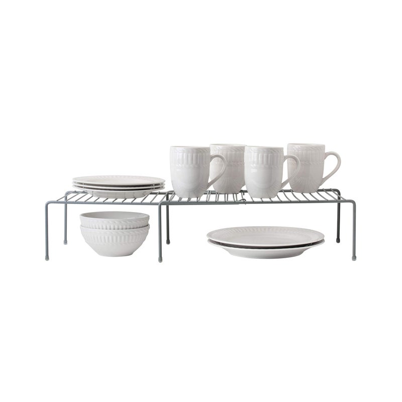 Kitchen Details Kitchen Detail Expandable Helper Shelf | Cabinet & Countertop Organization | Pantry | Space Saver Storage | White - Image 1